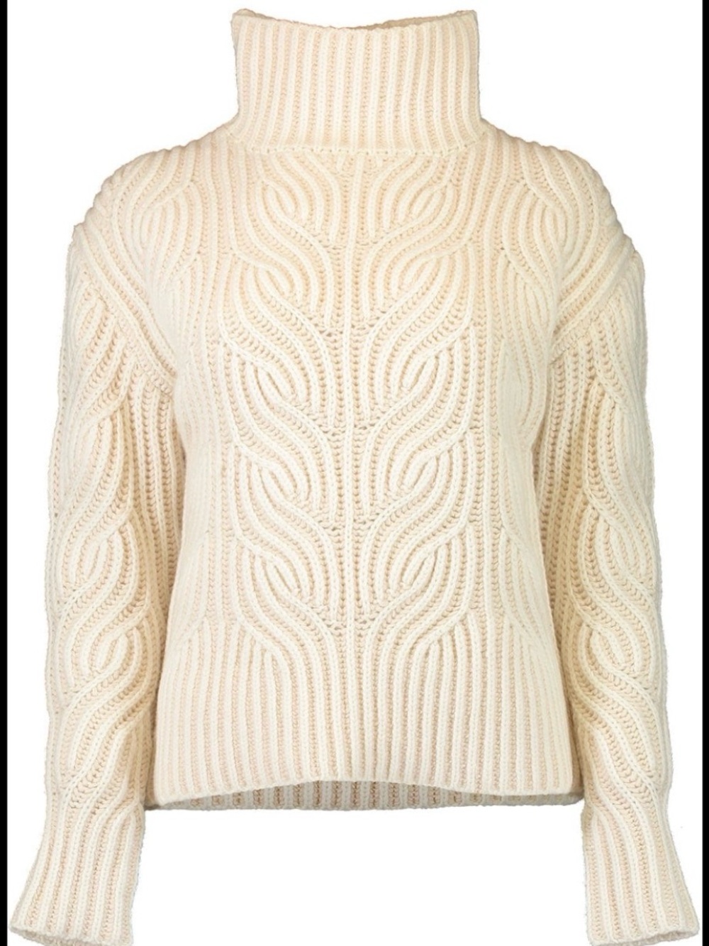 Zimmermann Cosmic Cable-Knit Turtleneck Sweater - 1